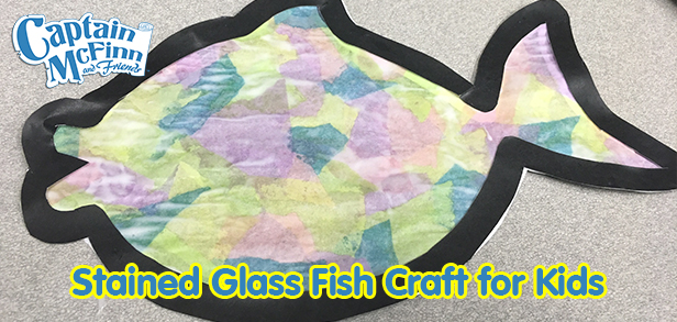 Stained Glass Fish Craft for Kids